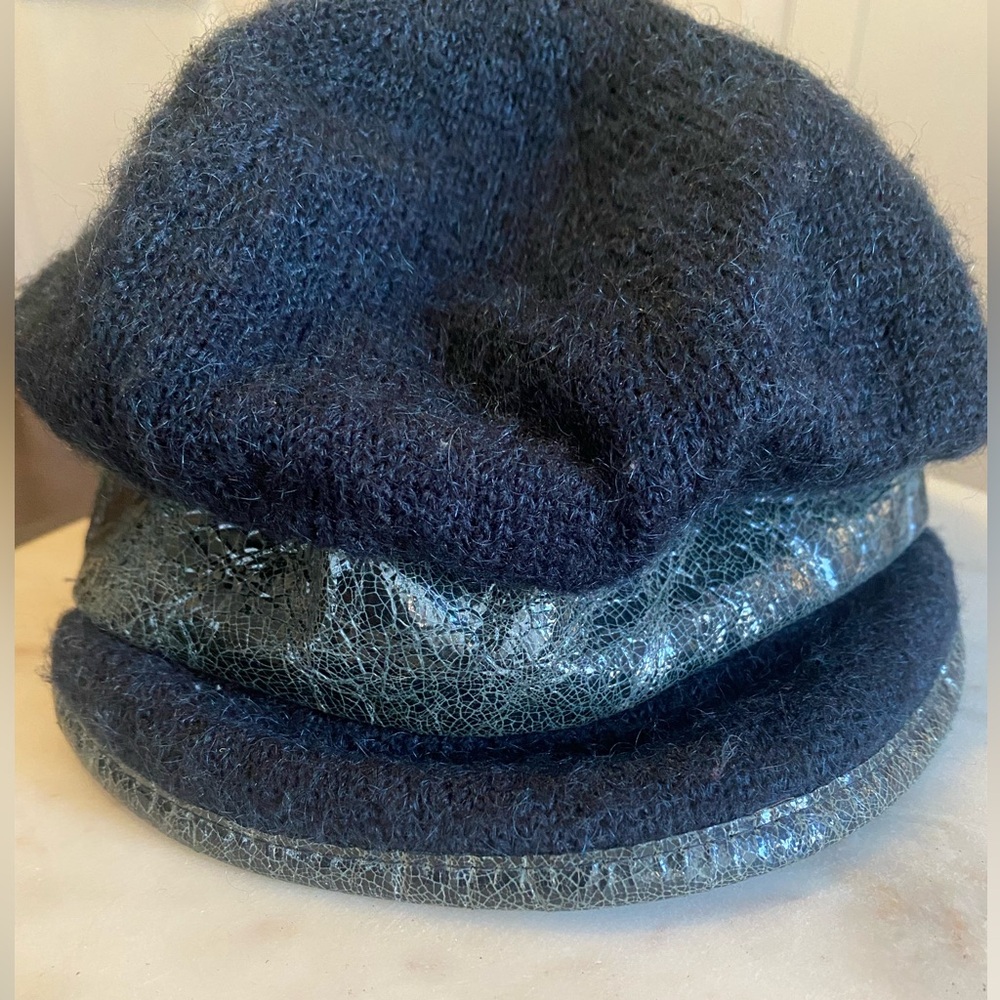 Nordstrom Navy blue beret/ combat/ newsboy cap